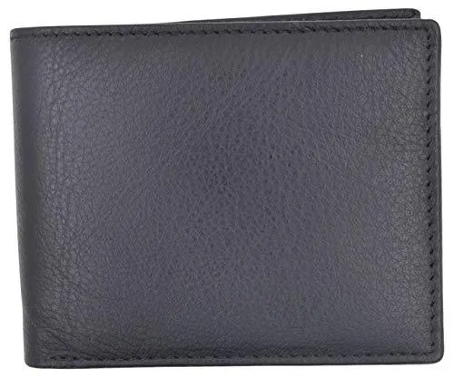 Slim Mens Bifold Wallet Premium Leather Credit Card ID Holder Key Pocket Wallet 404060