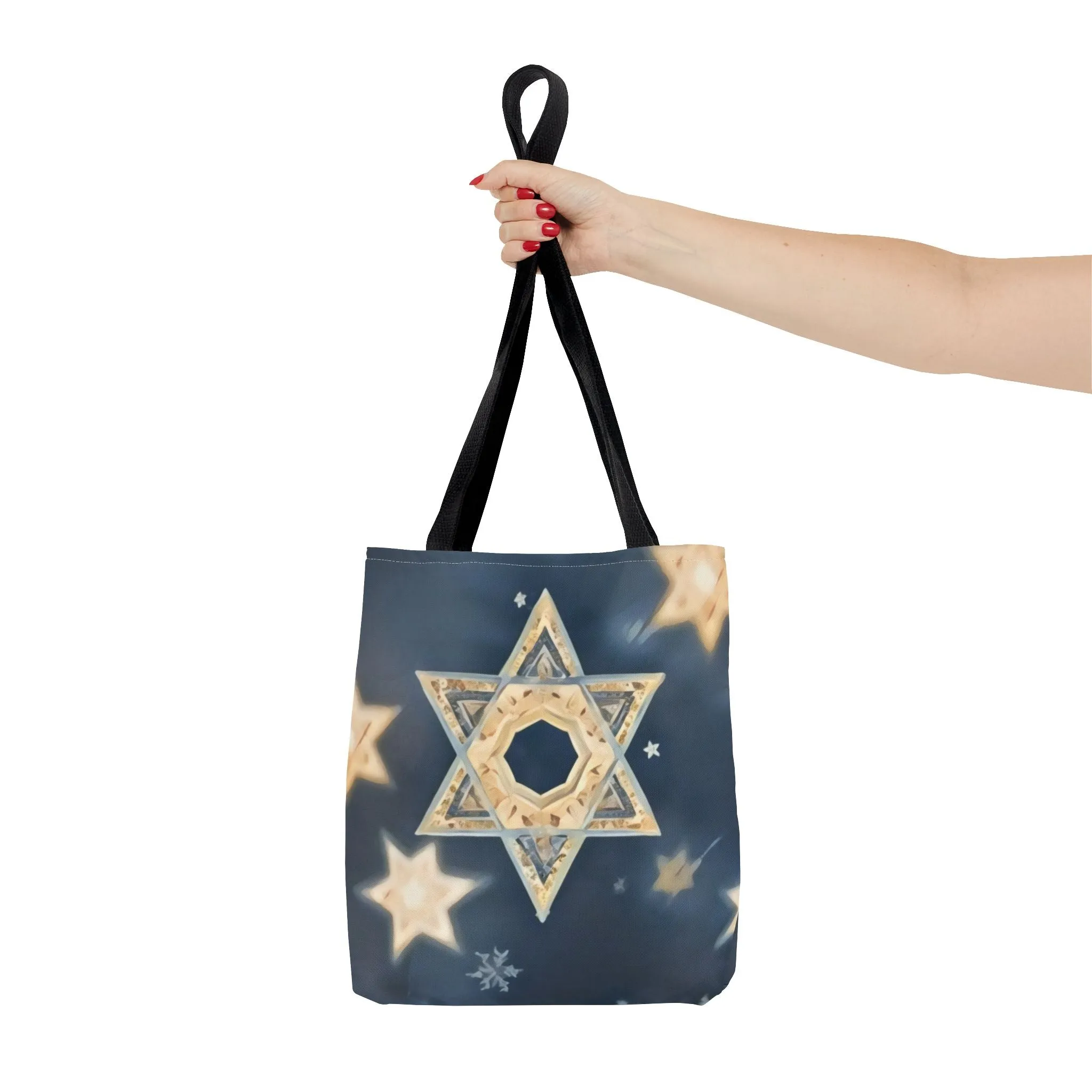 Star of David Tote Bag - Celestial Glow Design