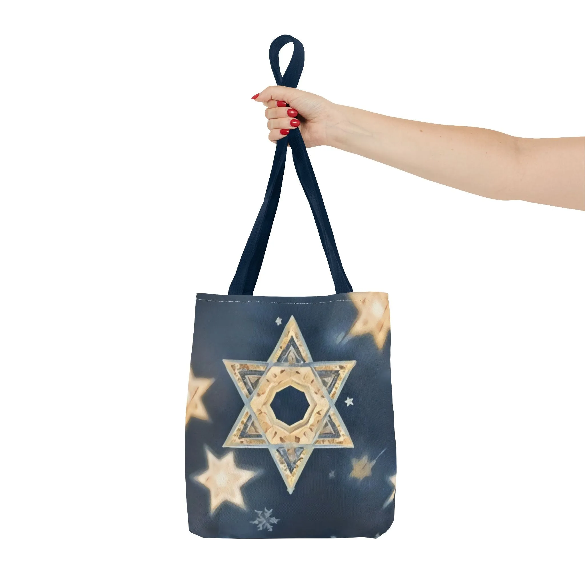 Star of David Tote Bag - Celestial Glow Design