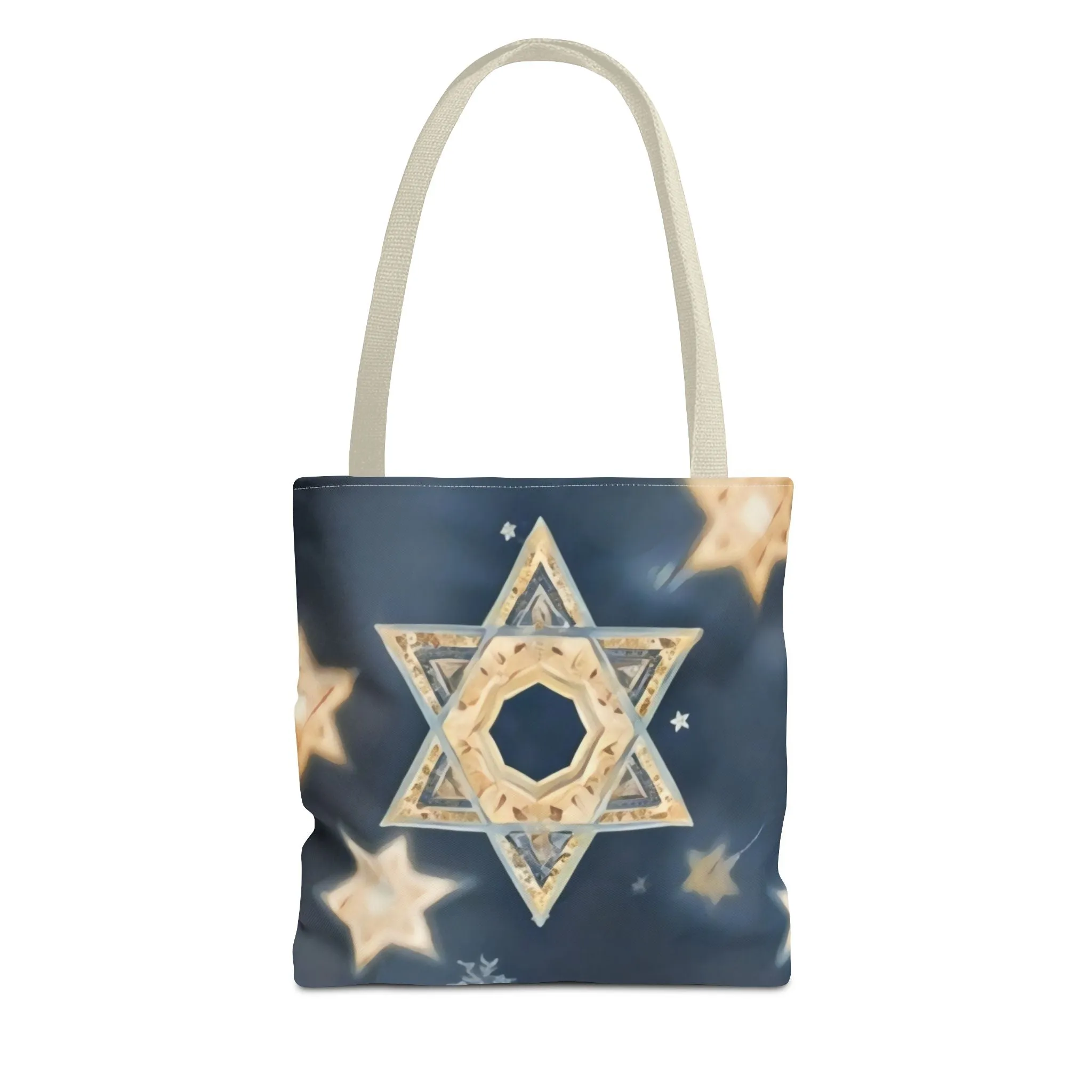 Star of David Tote Bag - Celestial Glow Design