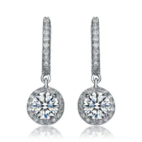 Sterling Silver Cubic Zirconia Brilliant Earrings