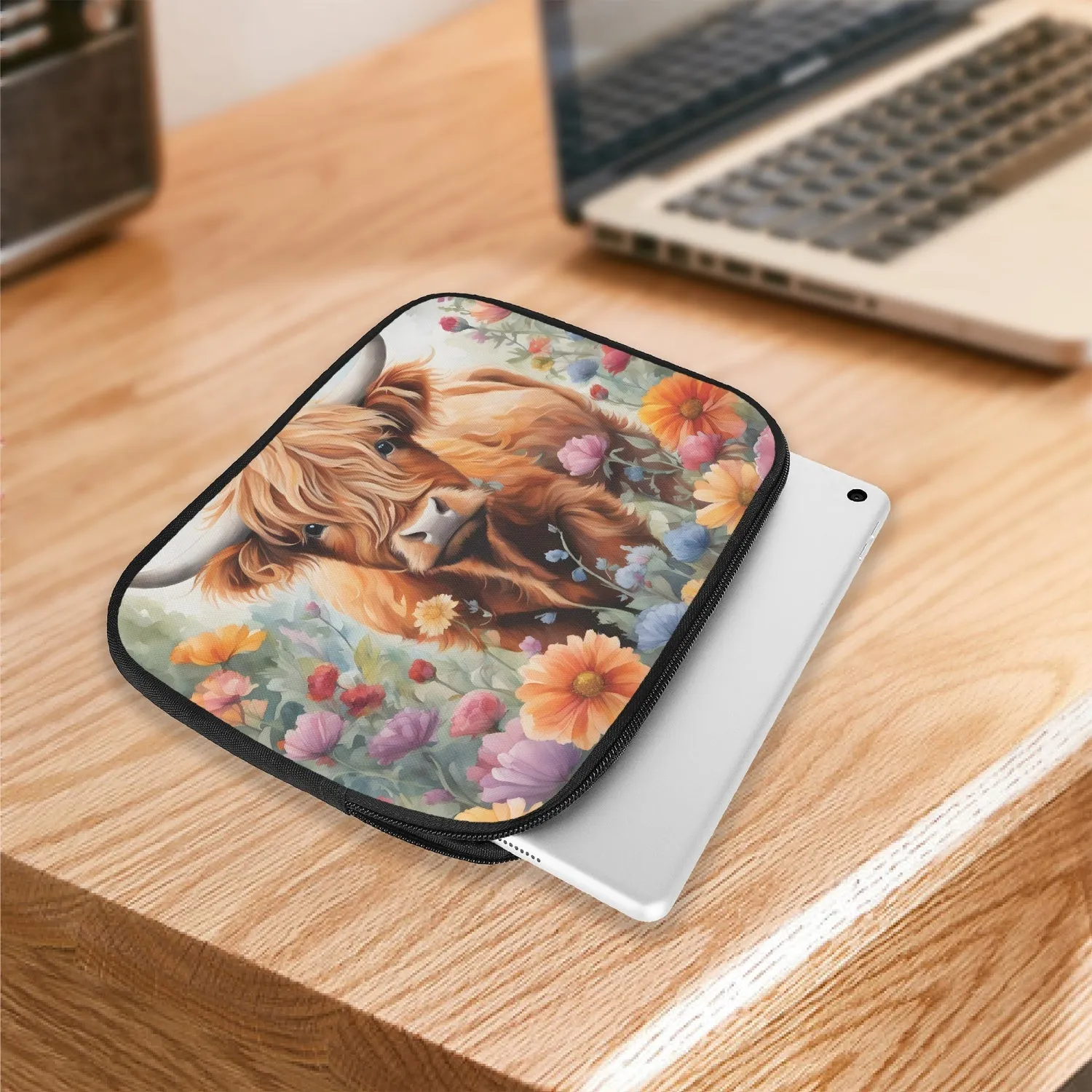 Tablet Sleeve - Highland Cow, awd-642