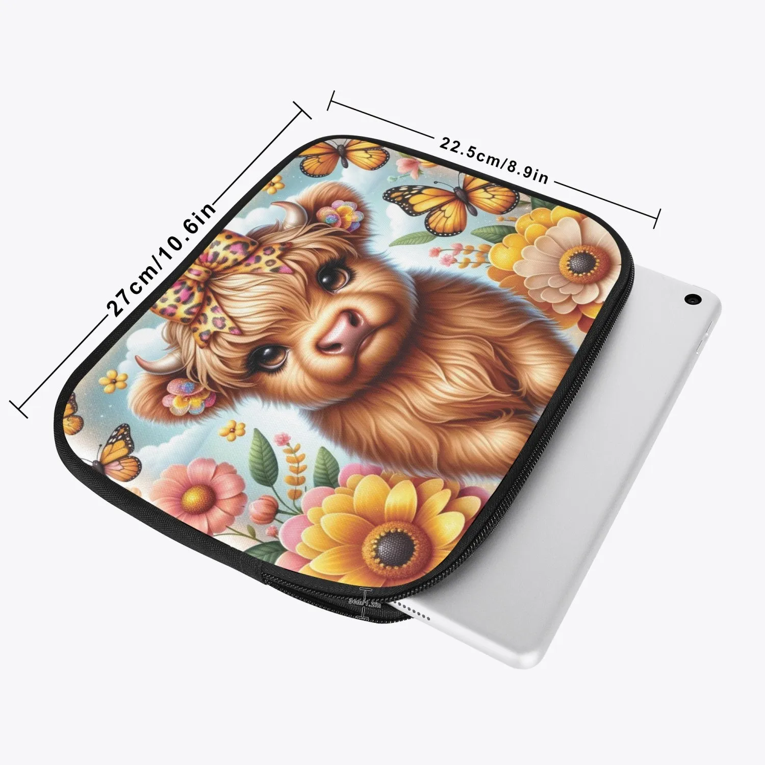 Tablet Sleeve - Highland Cow, awd-658