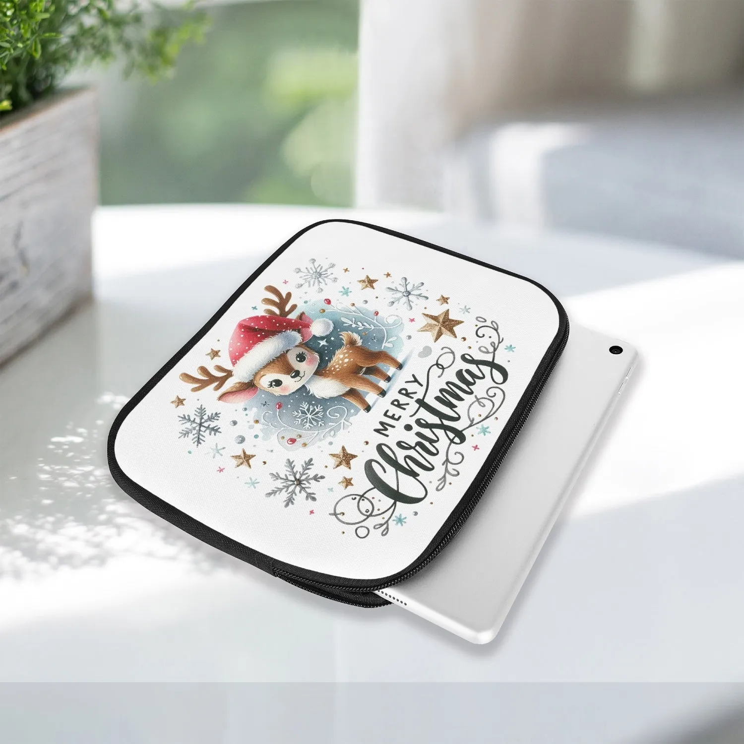 Tablet Sleeve - Merry Christmas - Reindeer