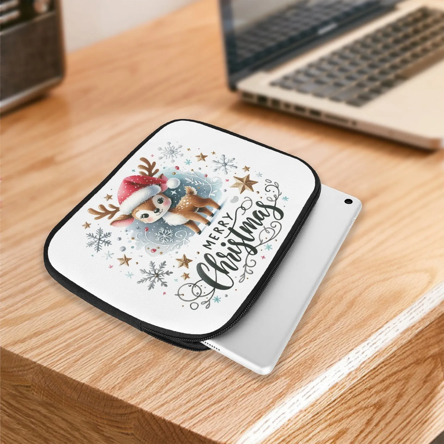 Tablet Sleeve - Merry Christmas - Reindeer