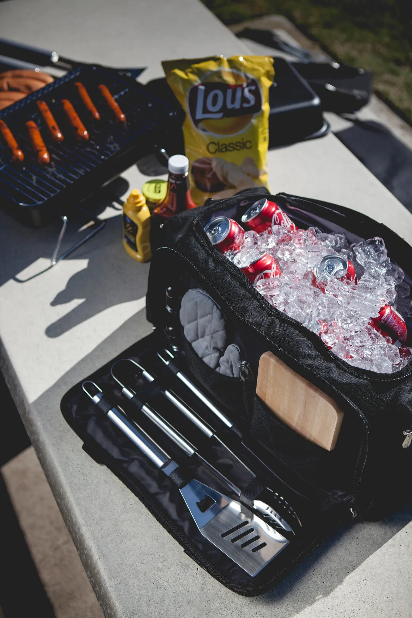 Texas Rangers - BBQ Kit Grill Set & Cooler