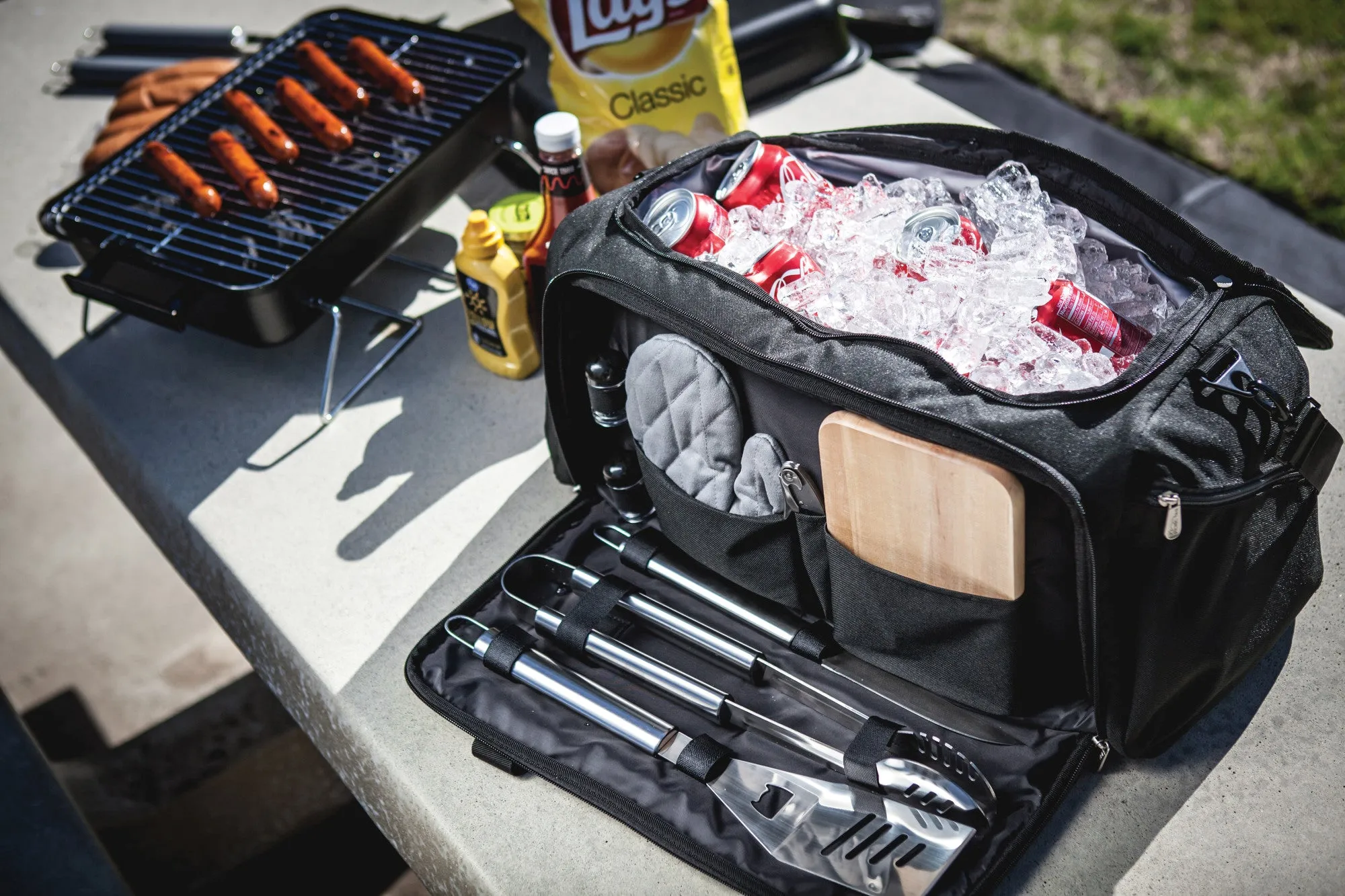 Texas Rangers - BBQ Kit Grill Set & Cooler