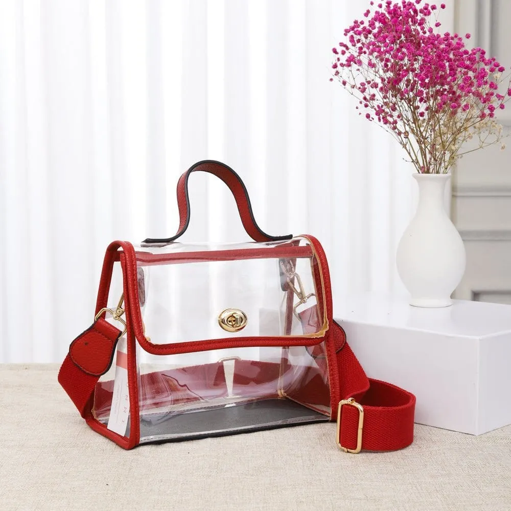 TG10433 Mindy Clear Satchel/Crossbody