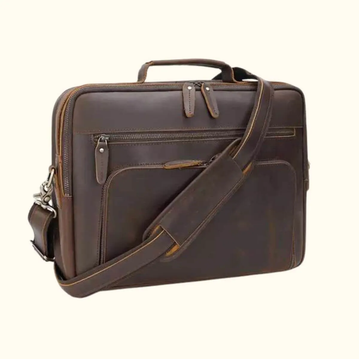 The Cody – Leather Messenger Briefcase