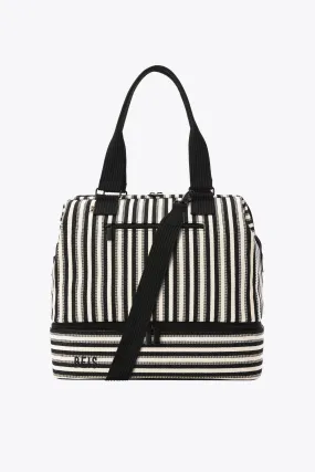 The Mini Weekender in Black Stripe