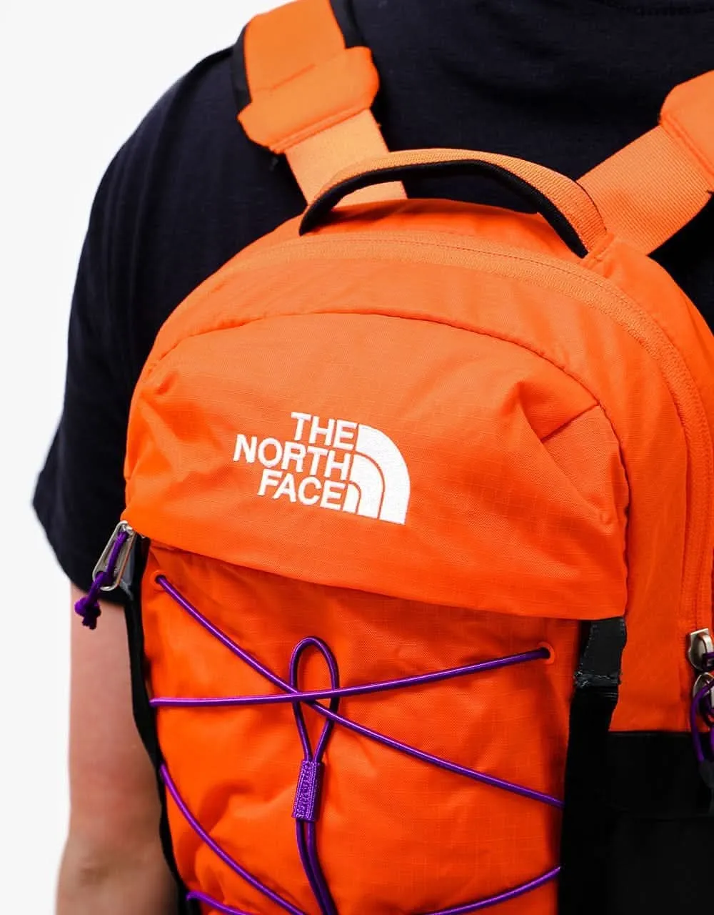 The North Face Borealis Mini Backpack - Red Orange/Gravity Purple