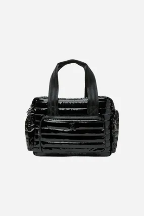 THINK ROYLN Voyager Travel Bag in Black Patent