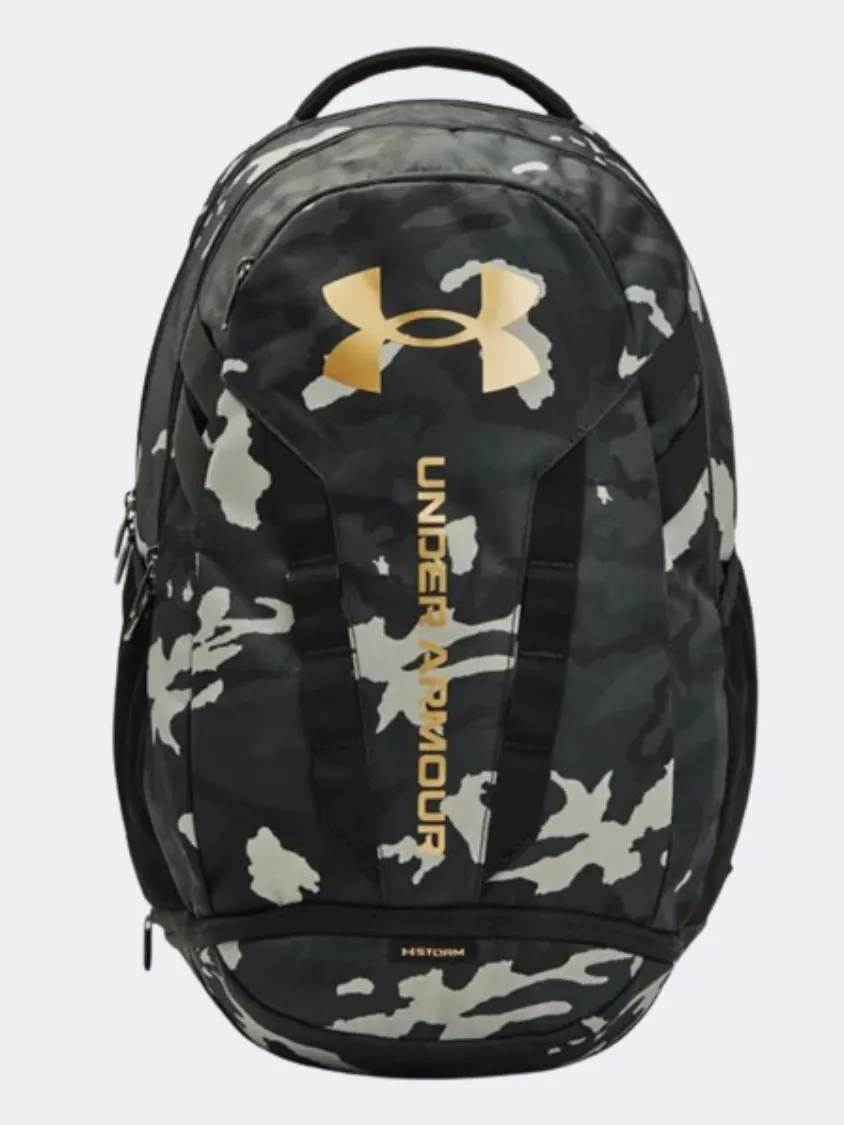 Under Armour Hustle 5 Unisex Training Bag Black/Metallic Gold