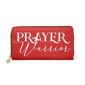 Uniquely You Womens Wallet - Zip Purse / Red & White Prayer Warrior