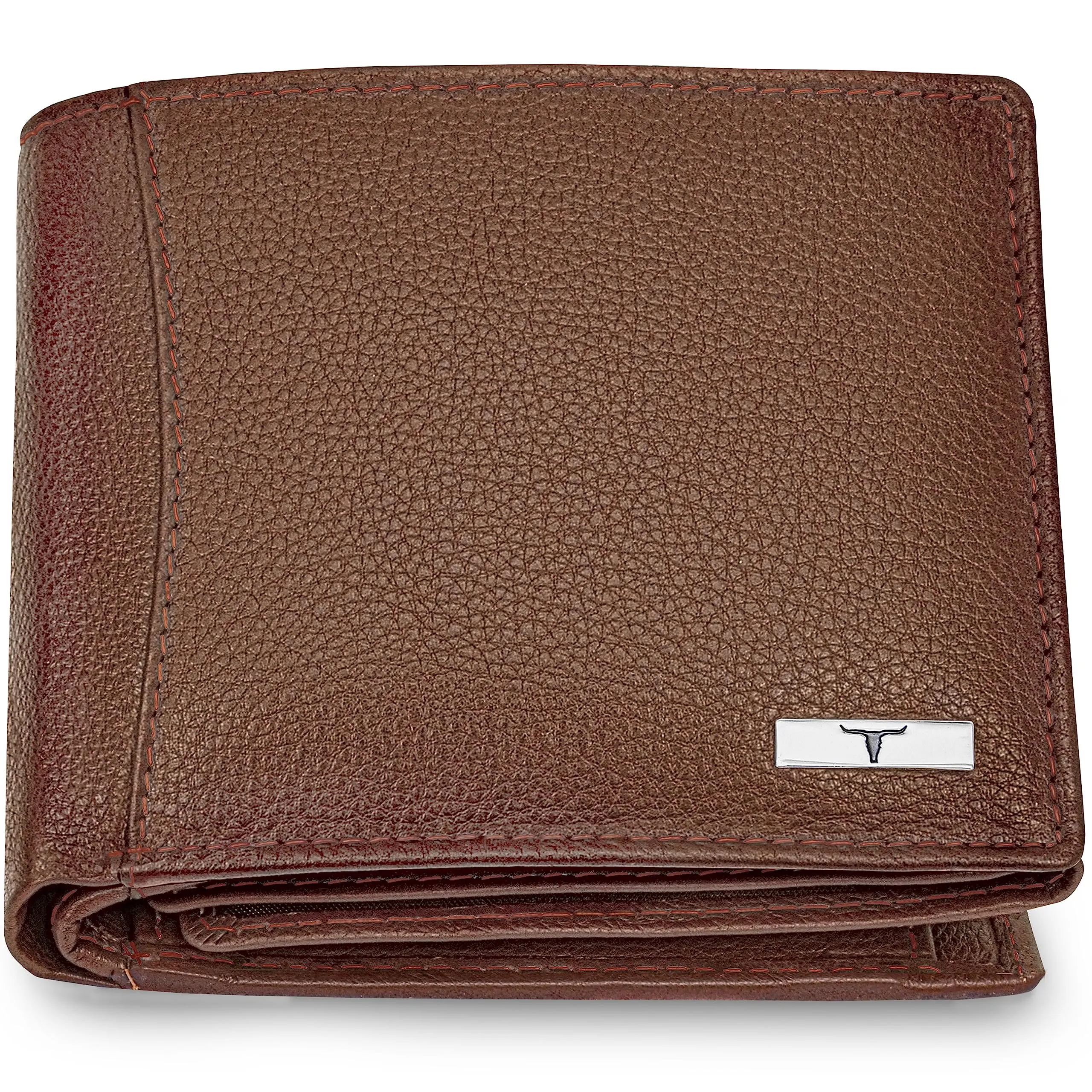 URBAN FOREST Oliver Redwood Light Brown Leather Wallet for Men, 6 Card Slot