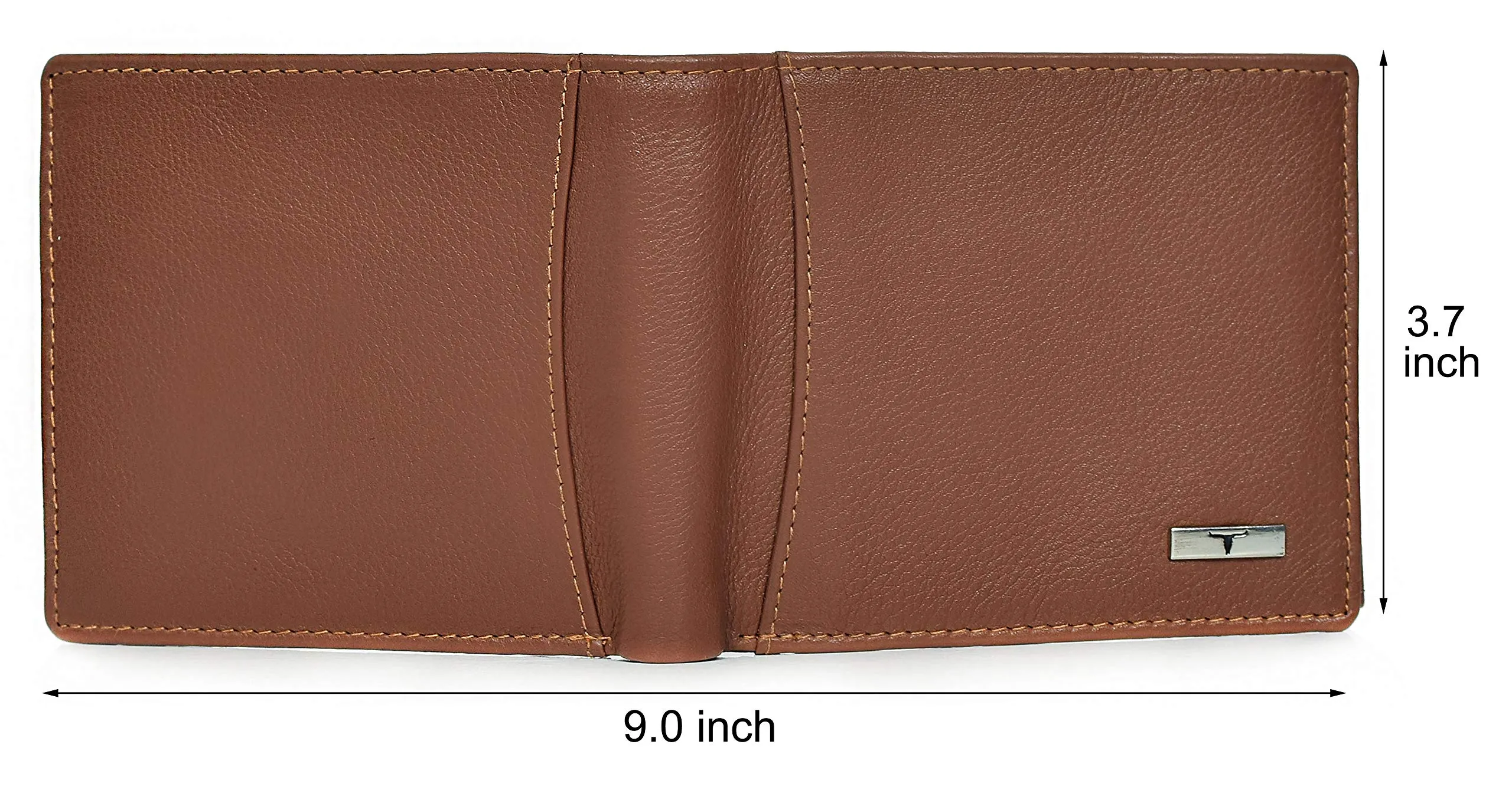 URBAN FOREST Oliver Redwood Light Brown Leather Wallet for Men, 6 Card Slot