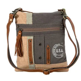 USA Canvas Patch Crossbody Bag