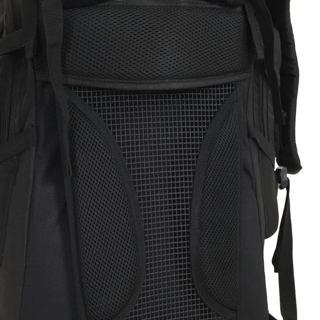 vidaXL Hiking Backpack Black 100 L Oxford Fabric