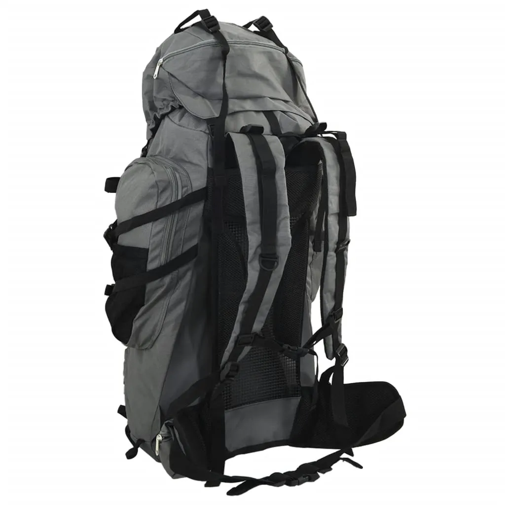 vidaXL Hiking Backpack Grey 80 L Oxford Fabric