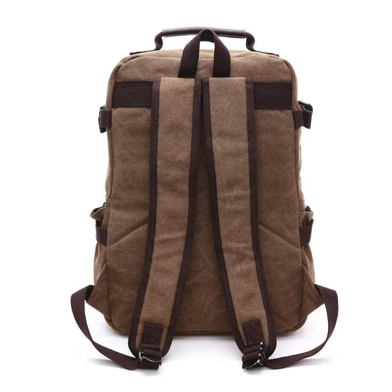 Vintage Canvas Laptop Bag Backpack 15.6 inch