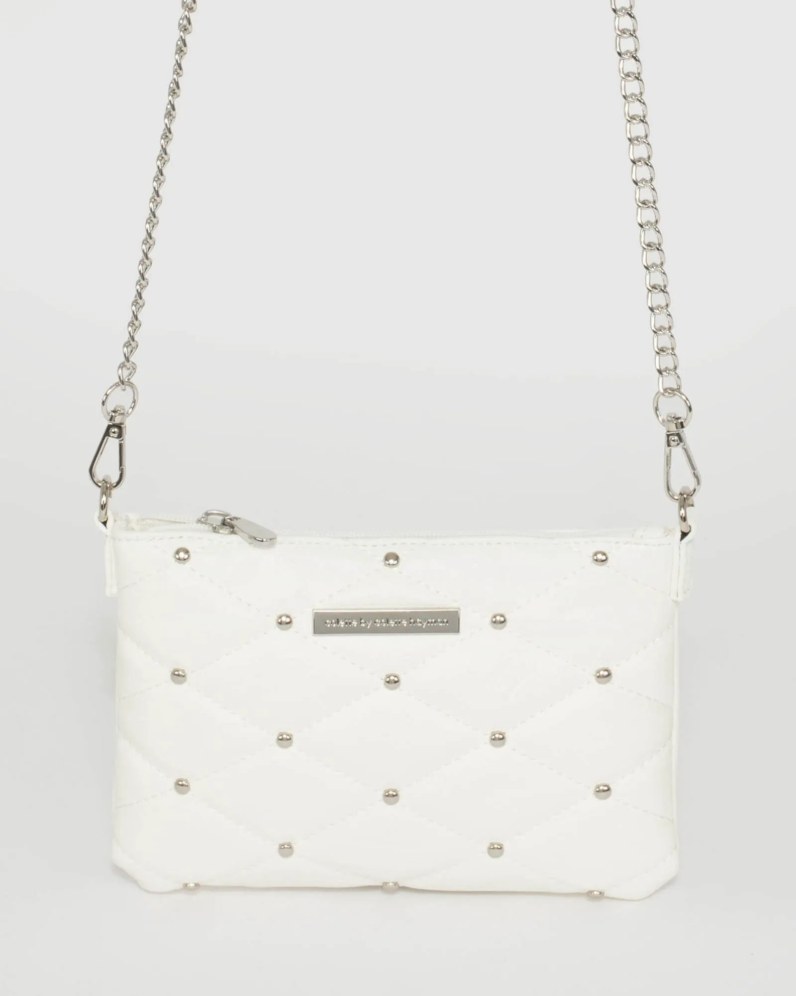 White Stud Crossbody Bag