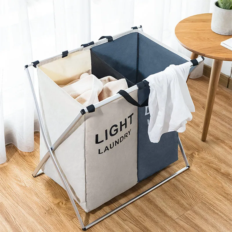 X-Shape Foldable eco-friendly Durable Oxford Cloth Laundry Basket Organizer